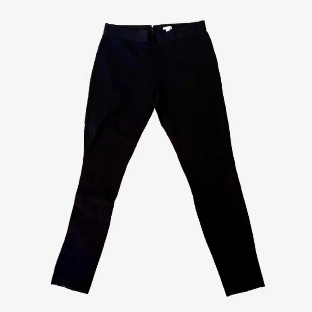 Vintage J.Crew Women’s Pixie Pant Black 8R‎ Zip Back Ponte Skinny Ankle Pants